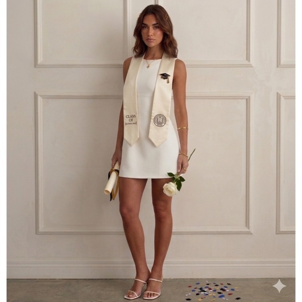 Princess Polly White Anse Mini Dress Sleeveless Graduation Bridal Size 
US 10 - Picture 2 of 7
